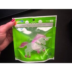 NEW Color Changing Rainbow LED Unicorn Suction Cup Window Light Battery Powered